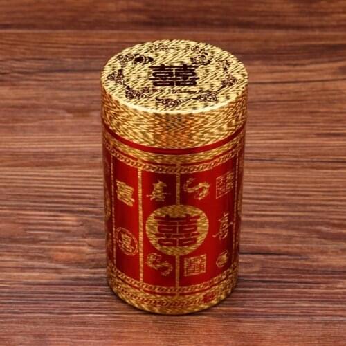 Convenient Decorative Wedding Supplies Cigarette Can with Cover Tea Canister Wear-resistant for Bedroom