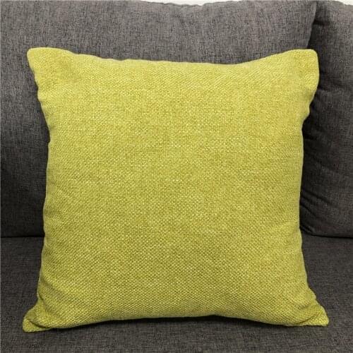 Jacquard Green Cushion Cover Sofa Solid Throw Pillowcase for Living Room