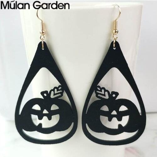 Pumpkin Halloween Earrings for Women Batter Cat Ghost Pendant Dangle Earrings Jewelry Accessories Hot Sale Girl Gift Wholesale