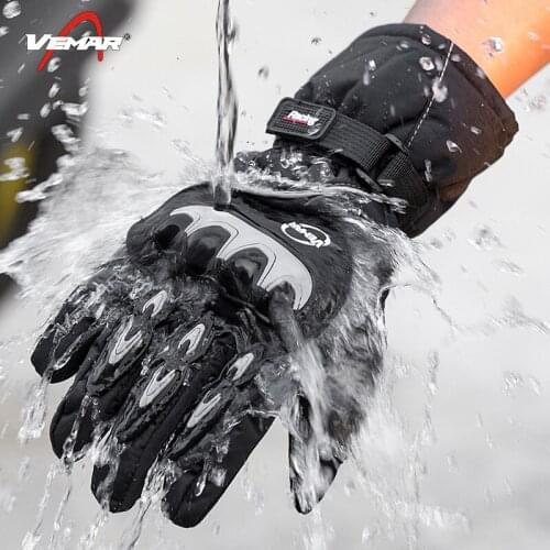 Winter Motorcycle Waterproof Gloves Touch Screen Riding Electric Bike Cold Insulation Windproof Motorcycle Gloves for Men