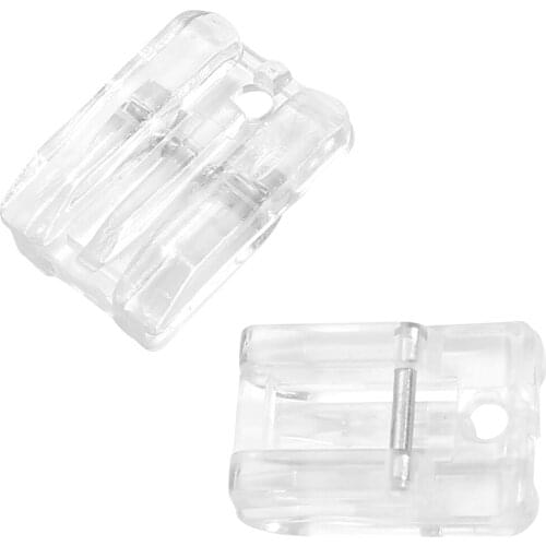 1PC 601 Plastic Invisible Zipper Foot Multifunctional Household Sewing Machine Parts Presser Foot For Singer Brother White Juki