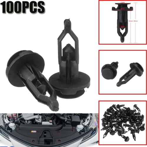 100Pcs Car Threshold Strip Buckle Auto Bumper Fender Fastener Mudflap Splash Push Clips Retainer For Toyota Prado Corolla RAV4