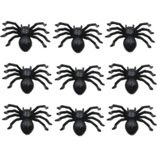 30Pcs/Set Plastic Realistic Mini Spider Toy Halloween Party Prop Decoration Event Party Holiday DIY Decorations