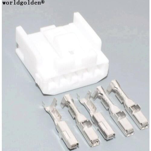 Worldgolden 5pin for Toyota Corolla glass lifter switch plug cable connector 7283-1050