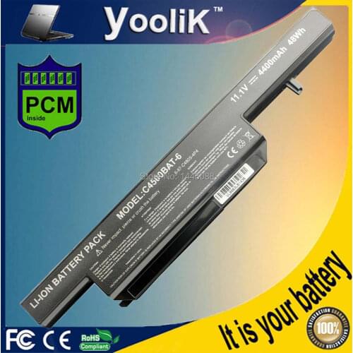 Laptop battery for Clevo C4500BAT-6 B4100M B4105 B5100M B5130M W150 Series W240C W240HU W250H 6-87-C450S-4R4 6-87-C480S-4G41