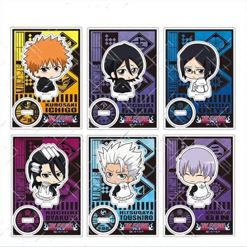 Anime BLEACH Kurosaki ichigo Inoue Orihime Acrylic Stand Figure Display Model Plate Tabletop Cosplay Decor Birthday Gifts Toy