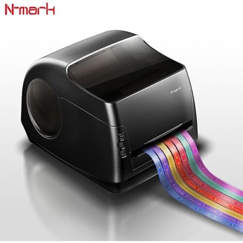 N-mark Automatic digital gold foil printer machine printing on satin ribbon