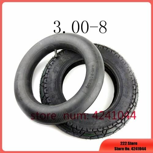 Free shipping 3.00-8 / 300-8 Tire & inner tube 4PR tyre fits Gas and Electric Scooters Warehouse Vehicles Mini Motorcycle
