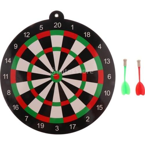 Safety Dart Board Set for Kids Adults - 9.45 inch Dartboard & 2 Magnet Darts