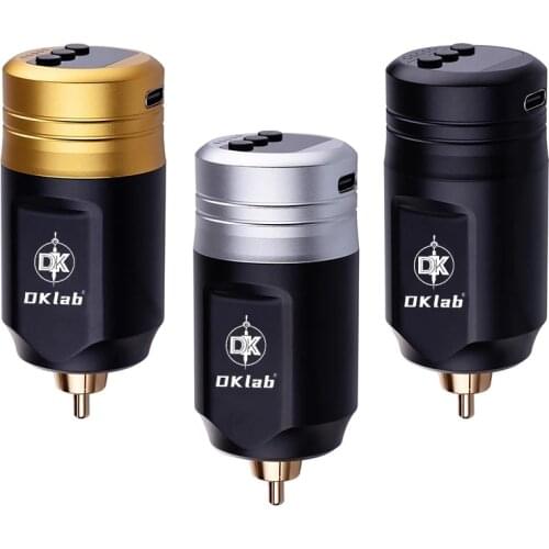 DKLAB KL-2 Wireless Tattoo Power Supply,Tattoo Battery,Rechargeable Wireless Power for Tattoo Machine,Lithium Polymer 1600mAh