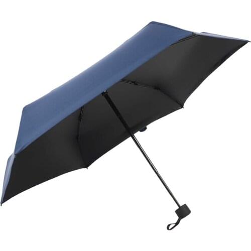 Travel Mini Umbrella Lightweight Small And Compact Suit For Pocket With Case Folding Iightweight Umbrella Black