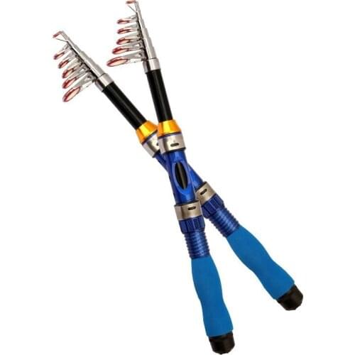 New Mini 1.0M - 2.3M Portable Telescopic Fishing Rod Spinning Carbon Fish Hand Fishing Pole Fishing Tackle Sea Rod Ocean Rod