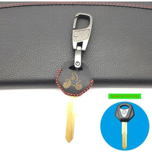 Motorcycle Leather Key Case Cover For YAMAHA YZF XJR1300 FJR1300 MT09 MT07 XJ6 TMax FZ6 FZ8 R3 R1 R6 Protect Shell