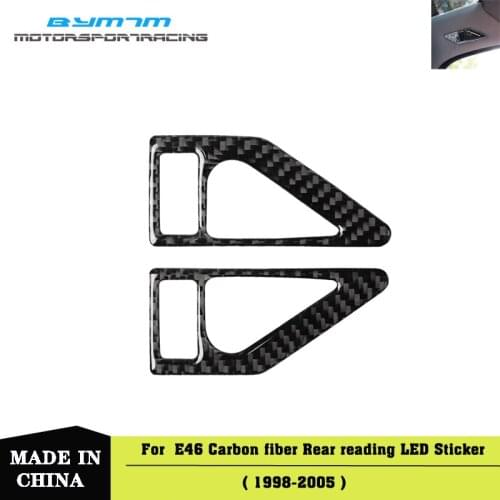 Real Carbon fiber Rear seat reading light Auto interior Car accessories For BMW 3 Series E46
