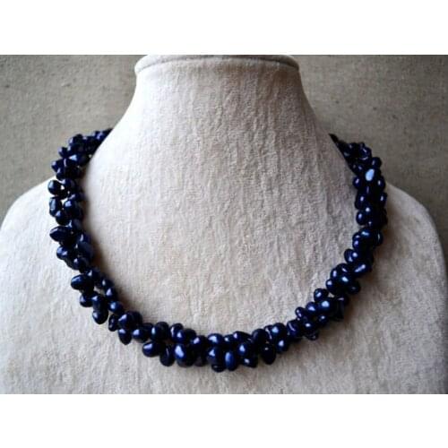 Favorite Pearl Choker Necklace Wedding Genuine Freshwater Pearl Navy Baroque Jewelry Charming Birthday Party Fine Lady Gift