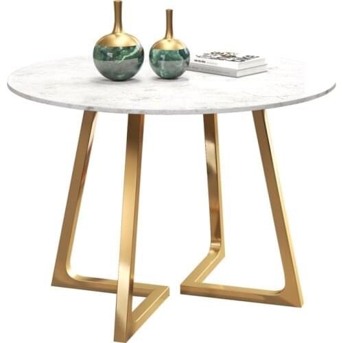 Marble dining table Negotiating table Small round table