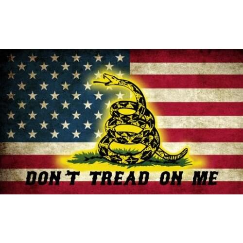Dont Tread On Me FLAG 90x150cm 100D polyester With American Banner
