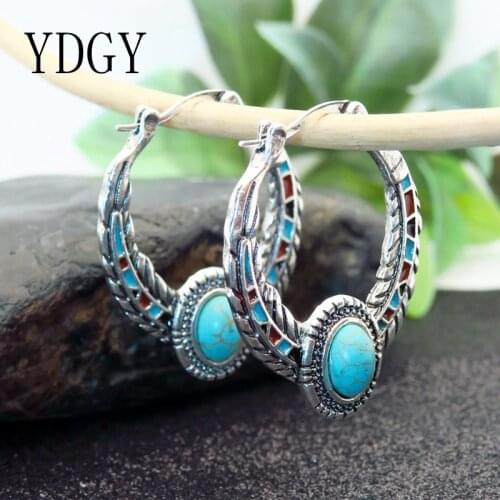 YDGY New long geometric Earrings large earrings handmade by Bohemia in 2019 Natural Earrings