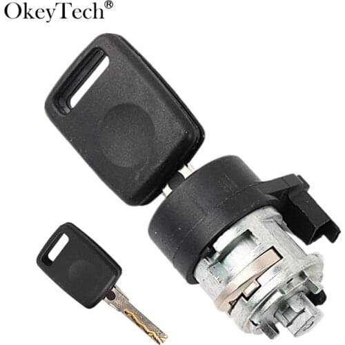 Okeytech Car Look For Audi A6 Ignition Lock Cylinder Locksmith Tools Car Door Locks Cylinder Latch With One Key Free Shipping