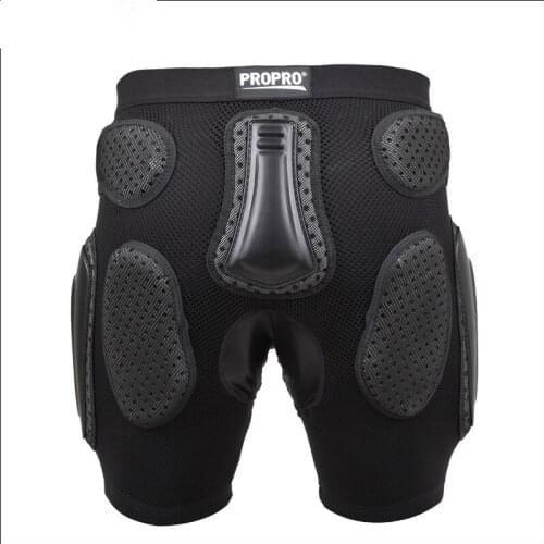 Black Mesh Cloth Multifunctional High Elasticity Breathable Sponge Riding Anti-Dropping Sports Hip Protector Pants