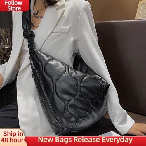 Space Winter Shoulder Bag For Women Soft PU Leather Big Large Womens Bags Branded Designer Handbags Female Daily Hand Bag 2021