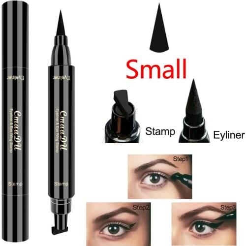 1PC Waterproof Long Lasting Liquid Eyeliner Double-Headed Stamp Eyeliner Pencil Makeup Tool Eye Liner Pencil Maquiagem TSLM1