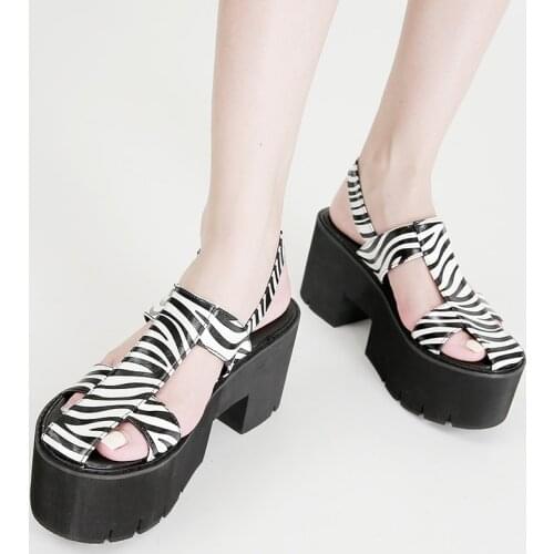 Demonia shoes Platform heels Woman High Heels Summer Sandals casual shoes New womens Summer shoes Gladiator Sandals women
