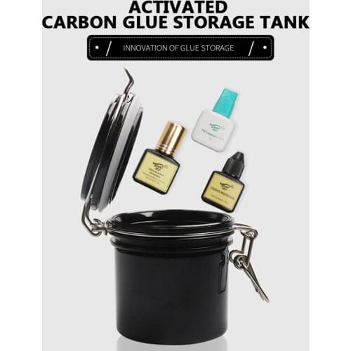1PC Eyelash Makeup Tool Individual Glue Storage Tank Adhesive Stand Activated Sealed Storage Jar Container Makeup Tool