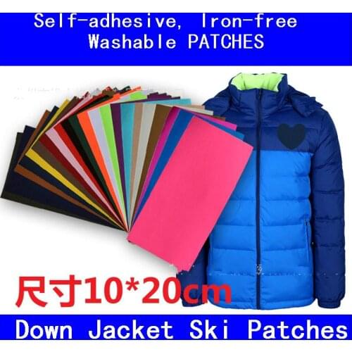 10 PCS/LOT Self-adhesive Iron-free Washable Patches FOR Down Jacket Ski Mending Sewing Accessories ART DIY