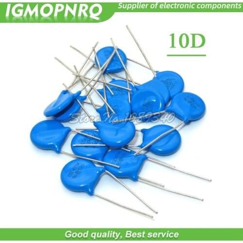 10PCS Varistor 10D101K 10D102K 10D241K 10D270K 10D271K 10D330K 10D390K 10D470K 10D471K 10D511K 10D820K 10D821K piezoresistor