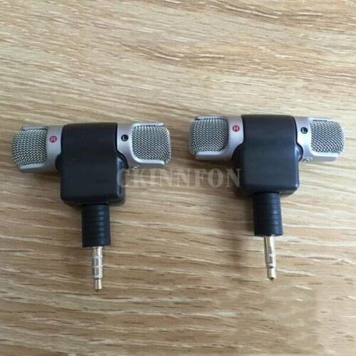 100pcs Mini 3.5mm Microphone Stereo Mic For Recording Mobile Phone Studio For Laptop Microphone