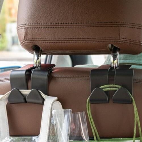 2 in 1 Headrest Hook with Phone Holder Automotive Backseat Hook Fit for Handbag Purse Coat Hanging