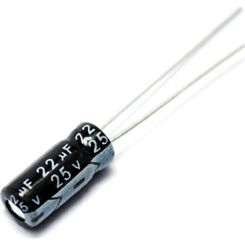 50PCS/LOT Electrolytic Capacitor 25V/22uF 5*11mm 25V 22UF