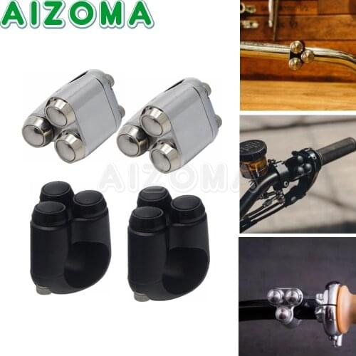 7/8" 1'' Off-Road ATV Motorcycle Switch ON-OFF Handlebar Mount Switches Button Fog Light Strat Kill Control Cafe Racer Bike 2PCS