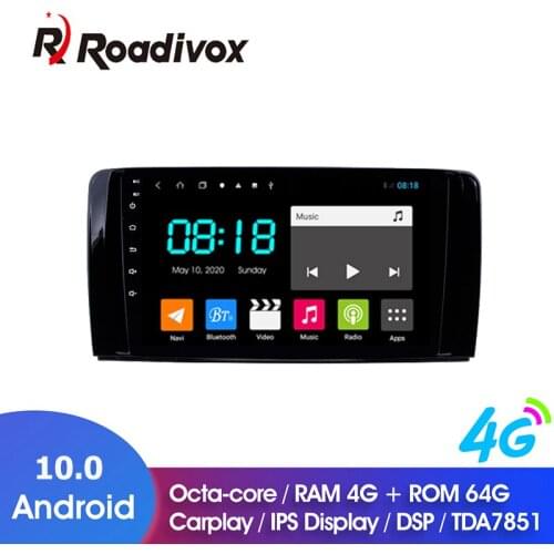 9" Android 10 Car DVD GPS Radio Player For Mercedes Benz R Class W251 R280 RAM 4G ROM 64G Multimedia Navigation Video Head Unit