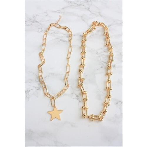 Binary set gold color necklace gorgeous item for cool gifts