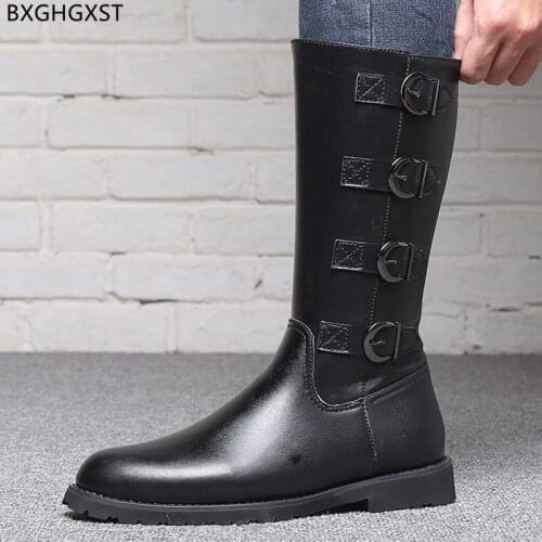 Army Boots for Men Male Leather Boots Men Casual Shoes Luxury Designer Boots for Man 2021 Black Man Shoes High Quality Chaussure