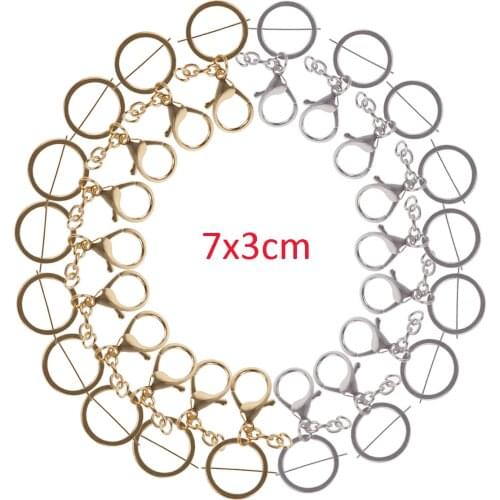 Keychains Lobster Clasps Snap Hooks Key Holder Hanging Waist Keys Pendants Holder Swivel Trigger Clips Buckle Keychain 7x3cm