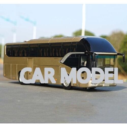 1:38 Alloy Toy Vehicles XIAMEN JINLV BUS golden dragon Car Model Of Childrens Toy Car Original Authorized Authentic Kids Toys