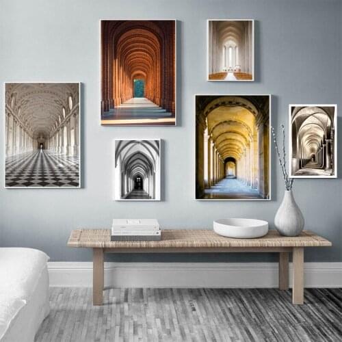 Islamic Muslim Religion Pictures Morocco Door Architecture Canvas Painting Vintage Posters Arabic Wall Art Prints Home Decor