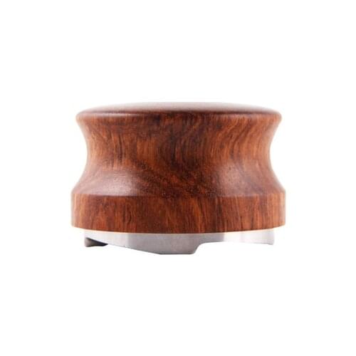 Four Angled Slope 58.35MM Coffee Tampers Rose Wood Coffee Powder Hammer Espresso Maker Cafe Barista Tools Coffee Accessories