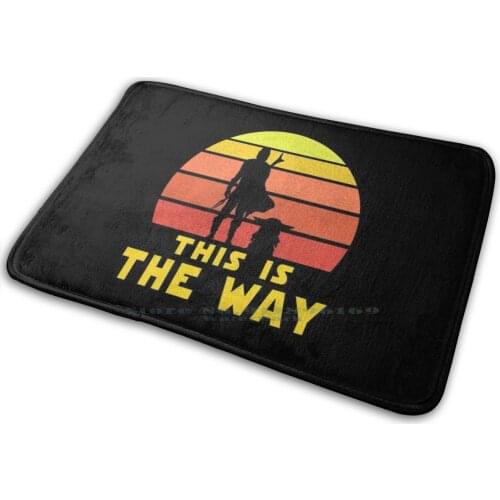 Mando Retro Vol.1 Mat Rug Carpet Anti-Slip Bedroom Entrance Door Mat Stalafit The Baby This Is The Way Mando I Have Spoken Boba