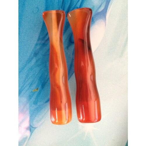 Natural agate carving jade cigarette smoking