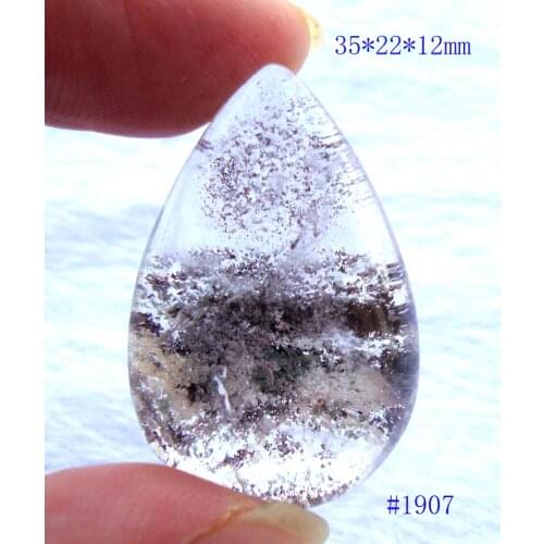 Natural Red Phantom Quartz Crystal Teardrop Shape Suitable for Pendants Women Man Jewelry Accessories Weddings Parties Gift