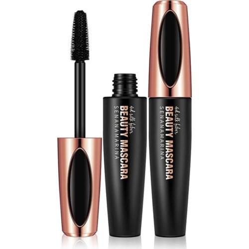 Charming Waterproof Silk Mascara Makeup Eyelash Thick 3D Eyelash Cosmetic Professional Curly Lashes Three-dimensional Nouri P2G6