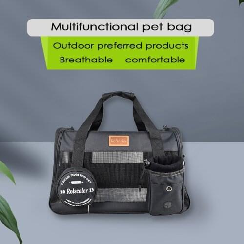 Portable Pet Bag Comfortable Breathable Go Out Carry Cat Bag Wear-resistant Pet Dog Single Shoulder Foldable Fashion Backpack
