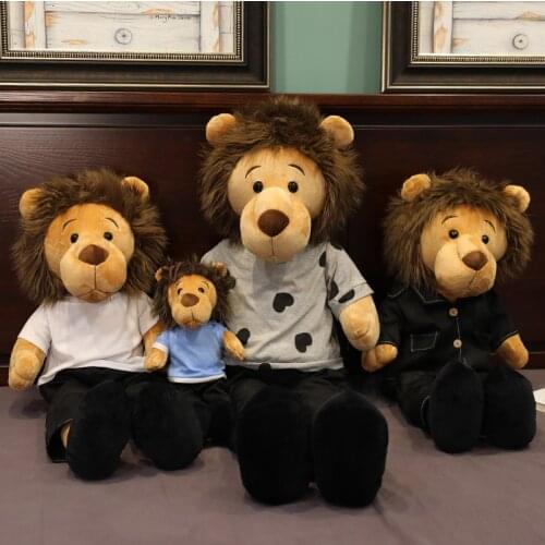 50-125cm Cartoon Minomi Lion Plush Toy Stuffed Animal The Lee MinHo King Long Legs Lion Plush Huggable Doll Gift for Kids Girls