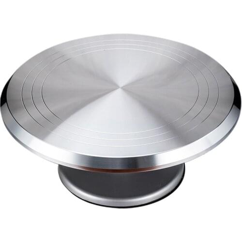 8/12inch 304 stainless steel turntable rotating cake decorating table baking tools cake decorating manual turntable
