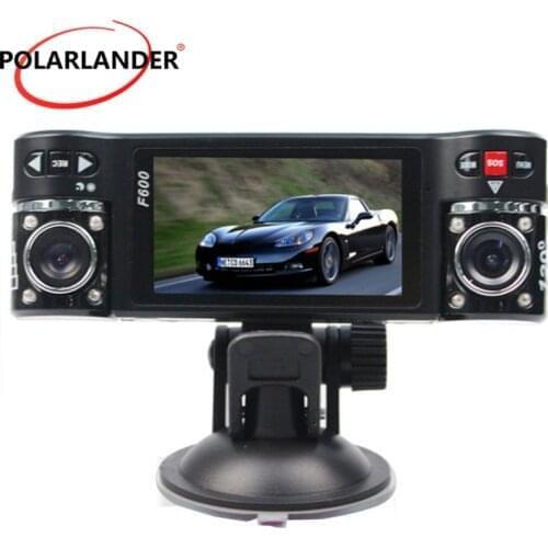 Full 1080P Carway F600 Car DVR 2.7" TFT LCD Dash Camera 120 degree Rotated Lens Night Vision Dual Lens Video Recorder