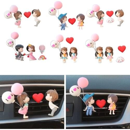 Air Outlet Perfume Clip Cartoon Ballon Heart Vent Clip Automotive Air Fragrance Aroma Diffuser Car Interior Decorations